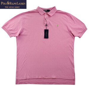 Polo Ralph Lauren Vintage Polo Shirt Pony Mesh Pink Cotton Men's XL NWT